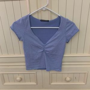 brandy melville sinched top - blue floral!